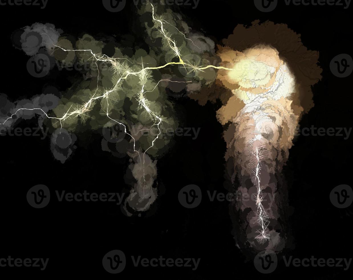 Digital Illustration Energetic Lights Electric Background photo