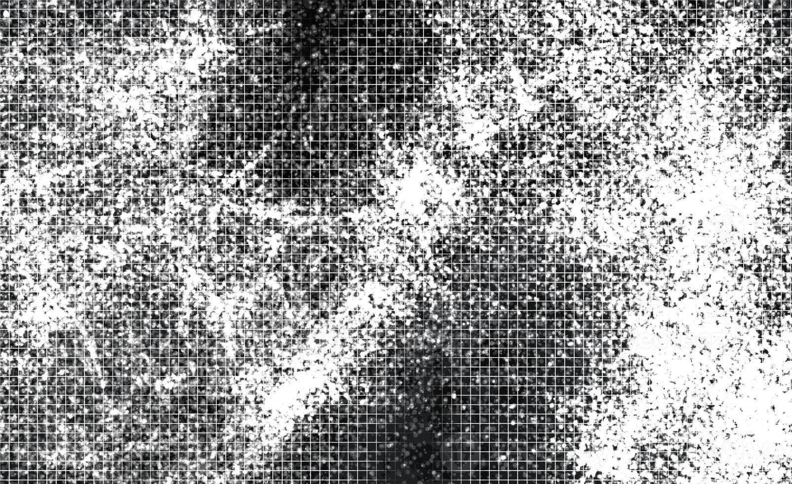 Dark Messy Dust Overlay Distress Background. Easy To Create Abstract Dotted, Scratched, Vintage Effect With Noise And Grain photo