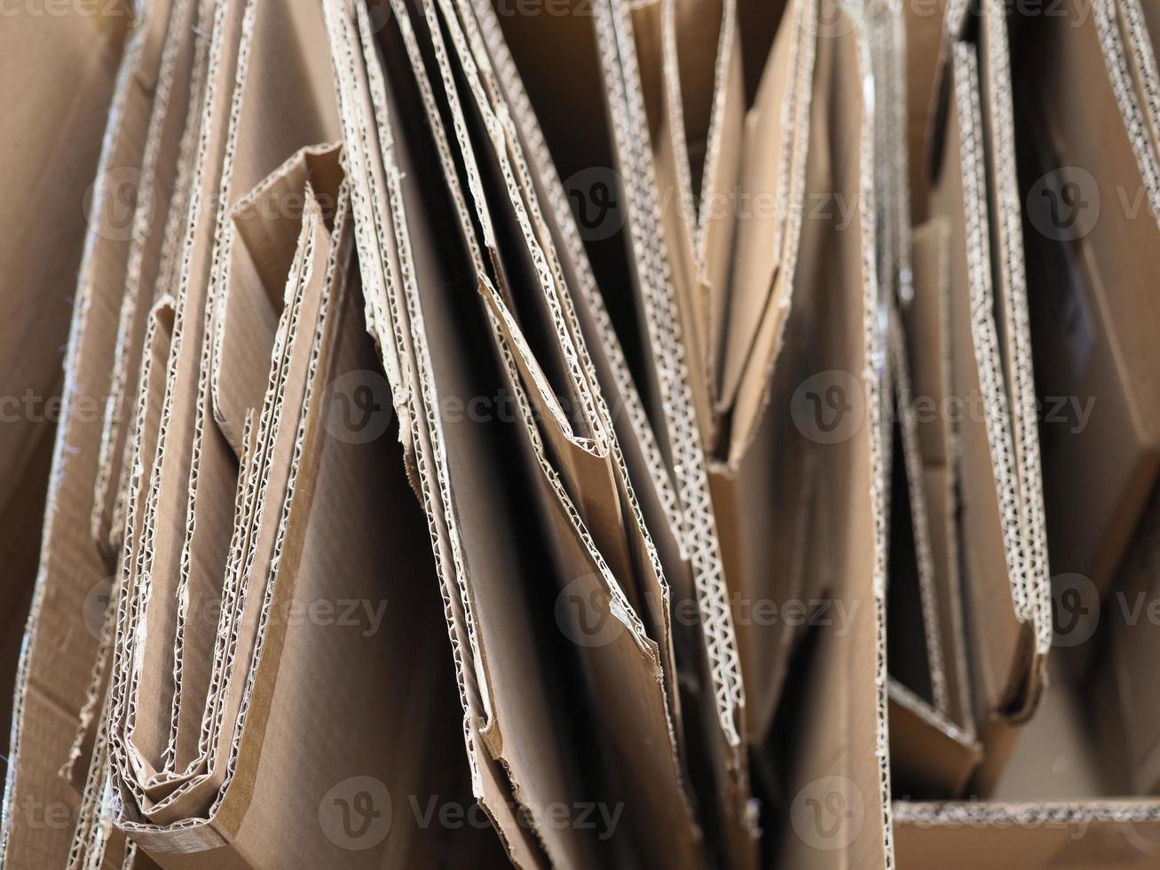 brown corrugated cardboard packets photo