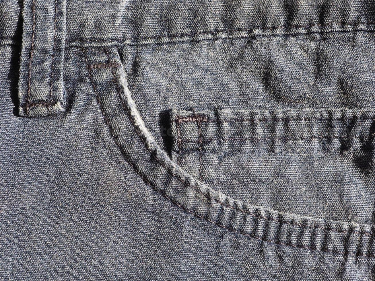 fondo de textura de tela de jeans azul foto