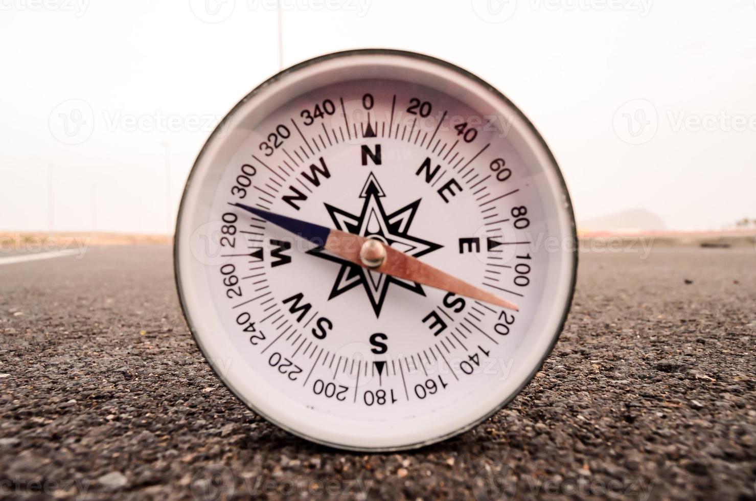 Compass on the ground photo