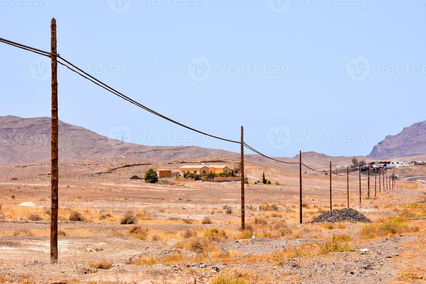 Arid landscape view photo