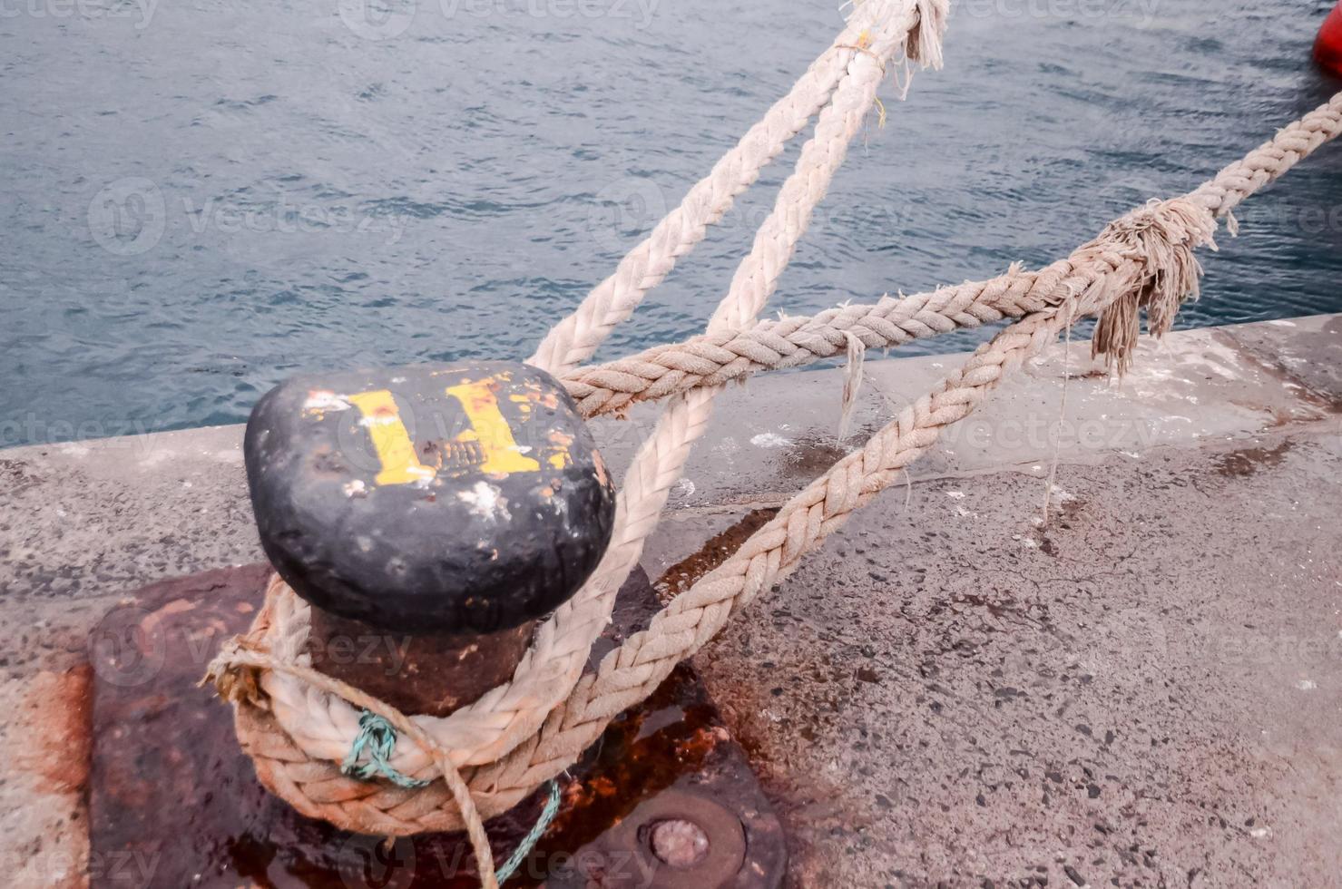 Anchor line close-up photo