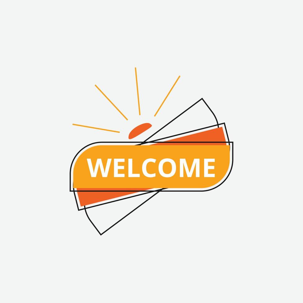 Vector welcome design