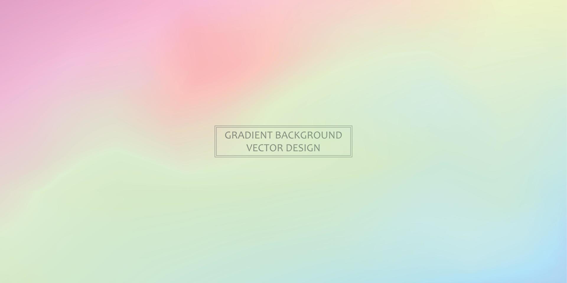 Panoramic web template multicolor gradient background, stylish design element - Vector