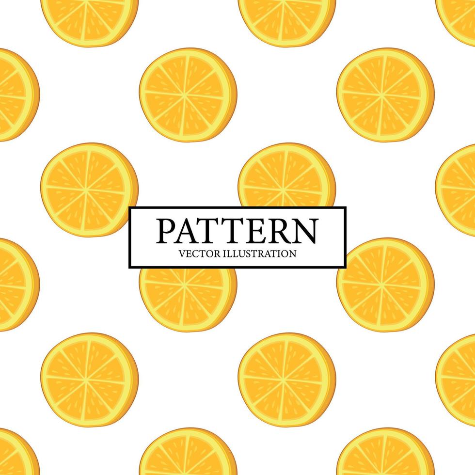 Pattern background of fresh orange orange slices - Vector