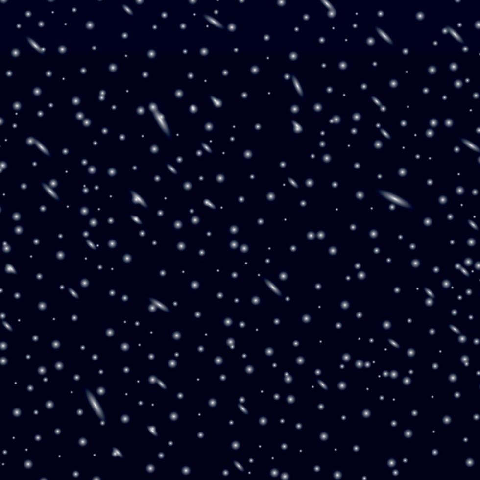 White falling snow on transparent background - illustration vector