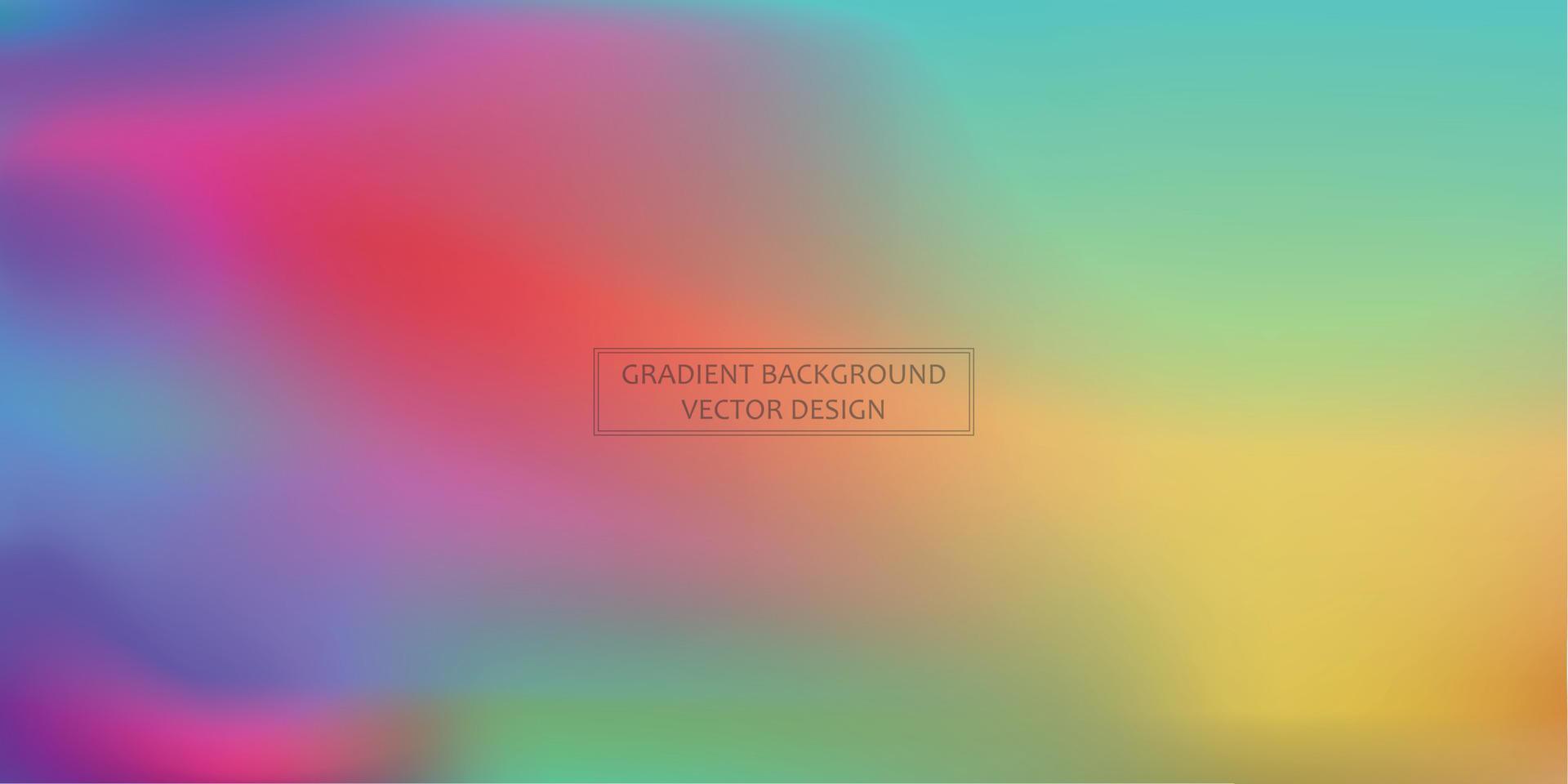 Panoramic web template multicolor gradient background, stylish design element - Vector