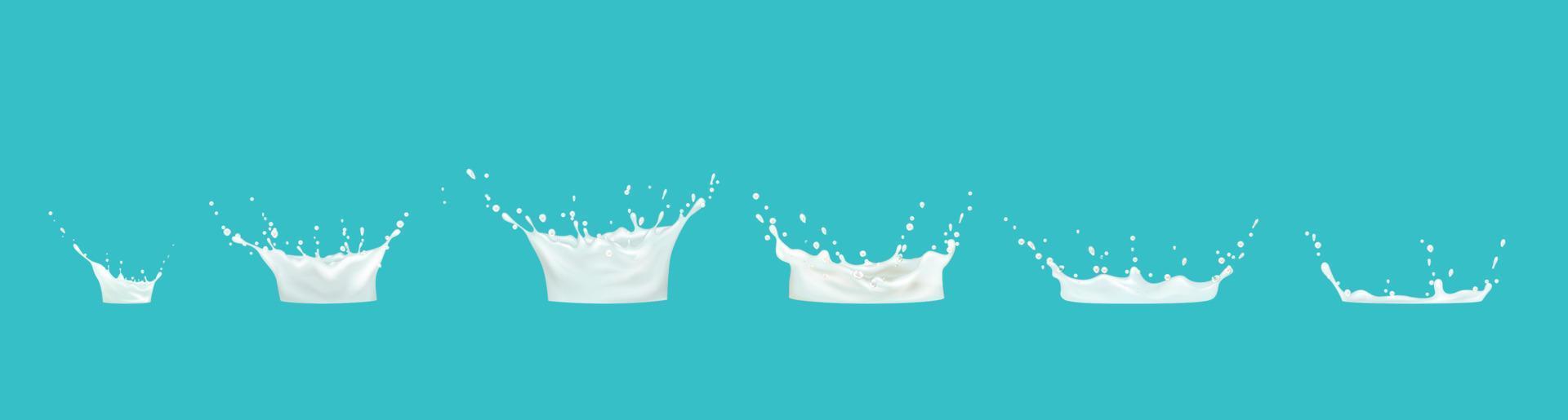 Milk splash sequence animation sprite sheet, drip vector