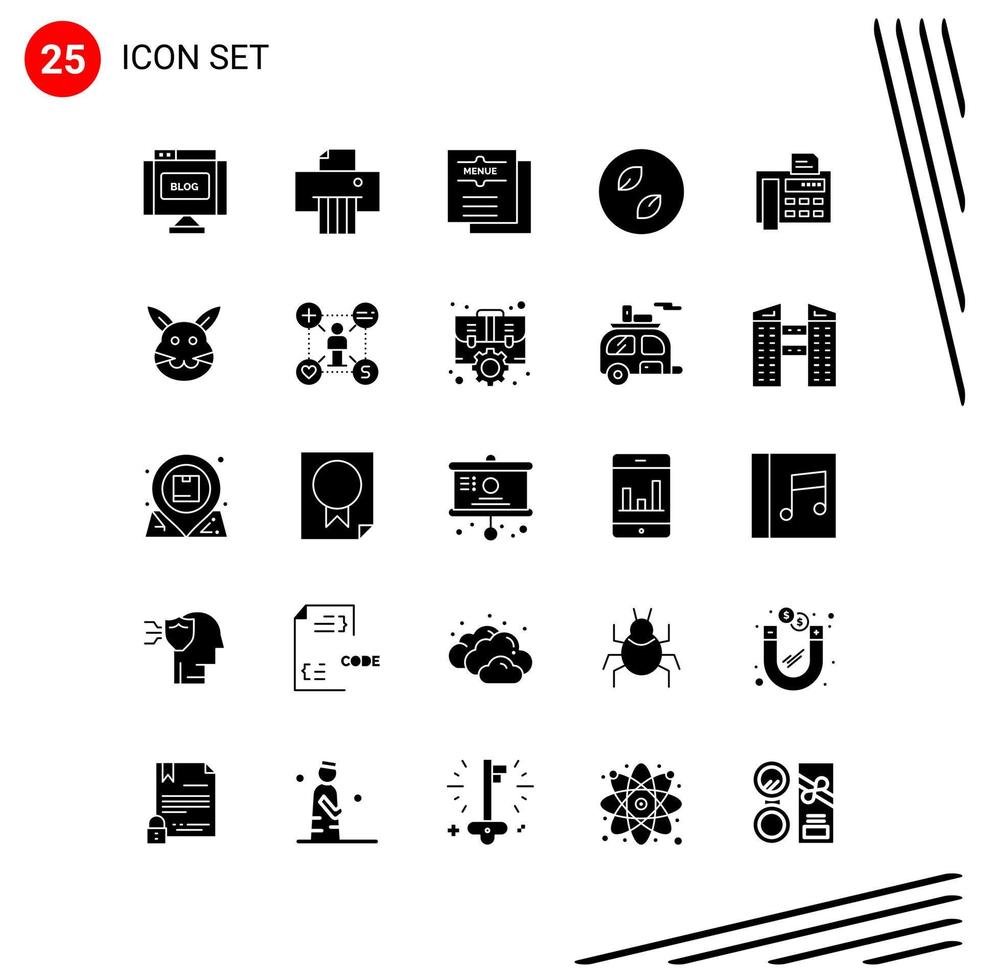 colección de 25 iconos vectoriales en estilo sólido símbolos de glifo perfecto de píxeles para web y signos de iconos sólidos móviles sobre fondo blanco 25 iconos vector