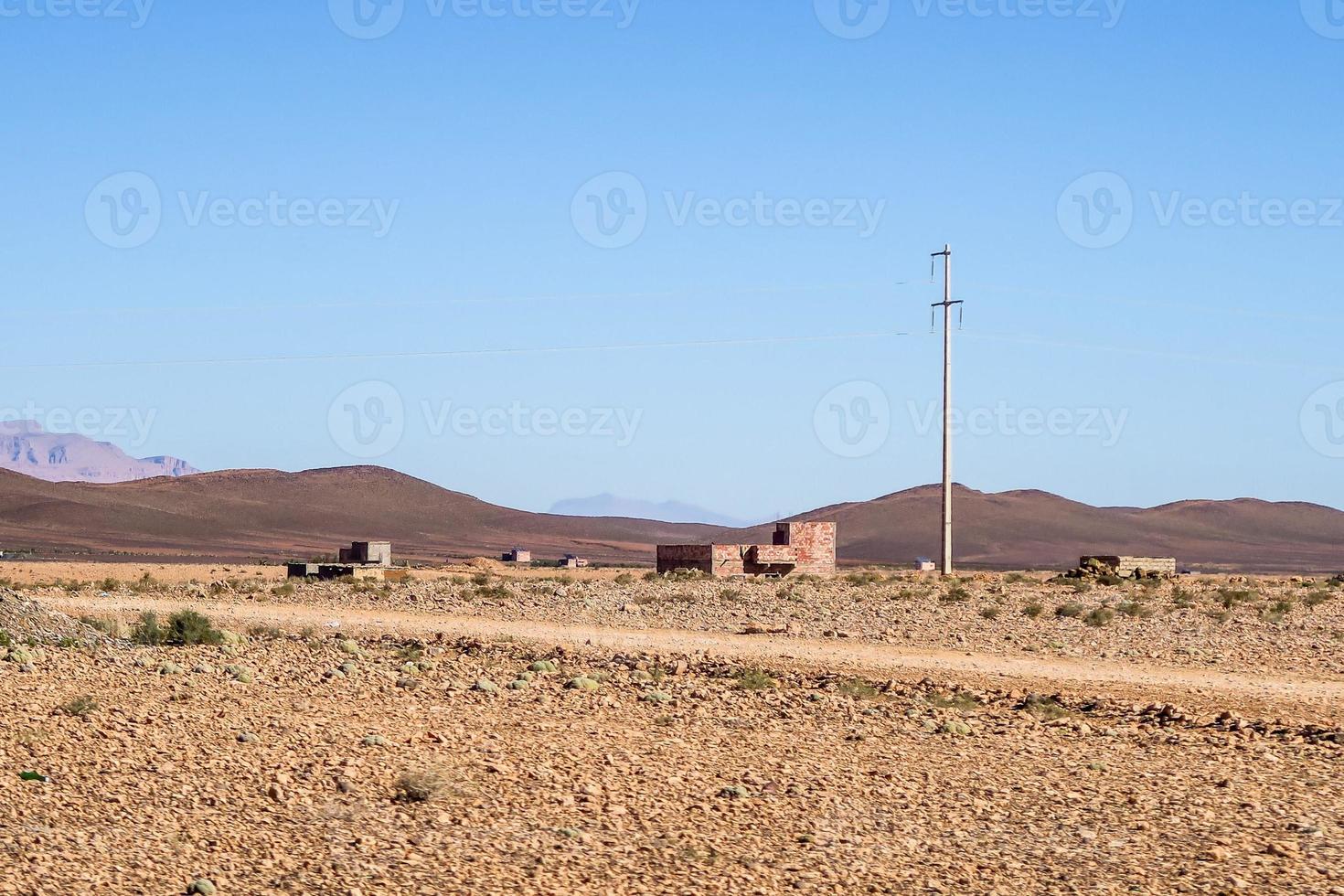 Desert landscape view photo