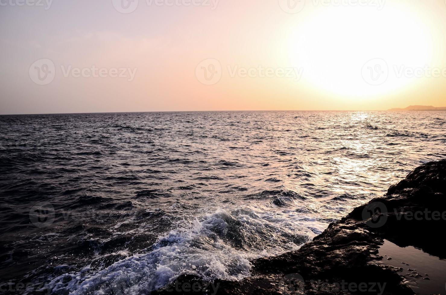 Waves by the sea coast photo