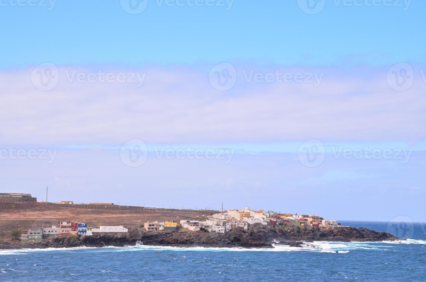 el océano atlántico en las islas canarias foto