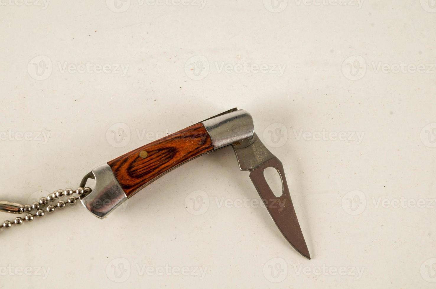 Wooden pocket knife photo