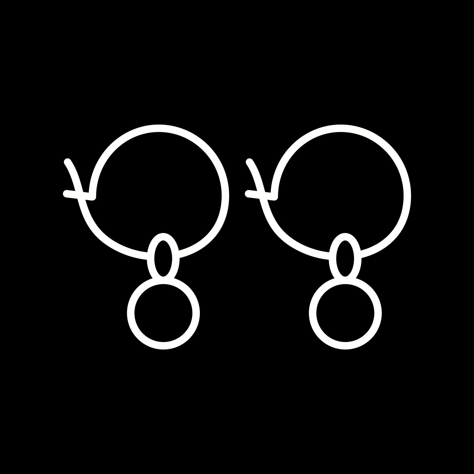 Earrings Vector Icon 14781468 Vector Art at Vecteezy