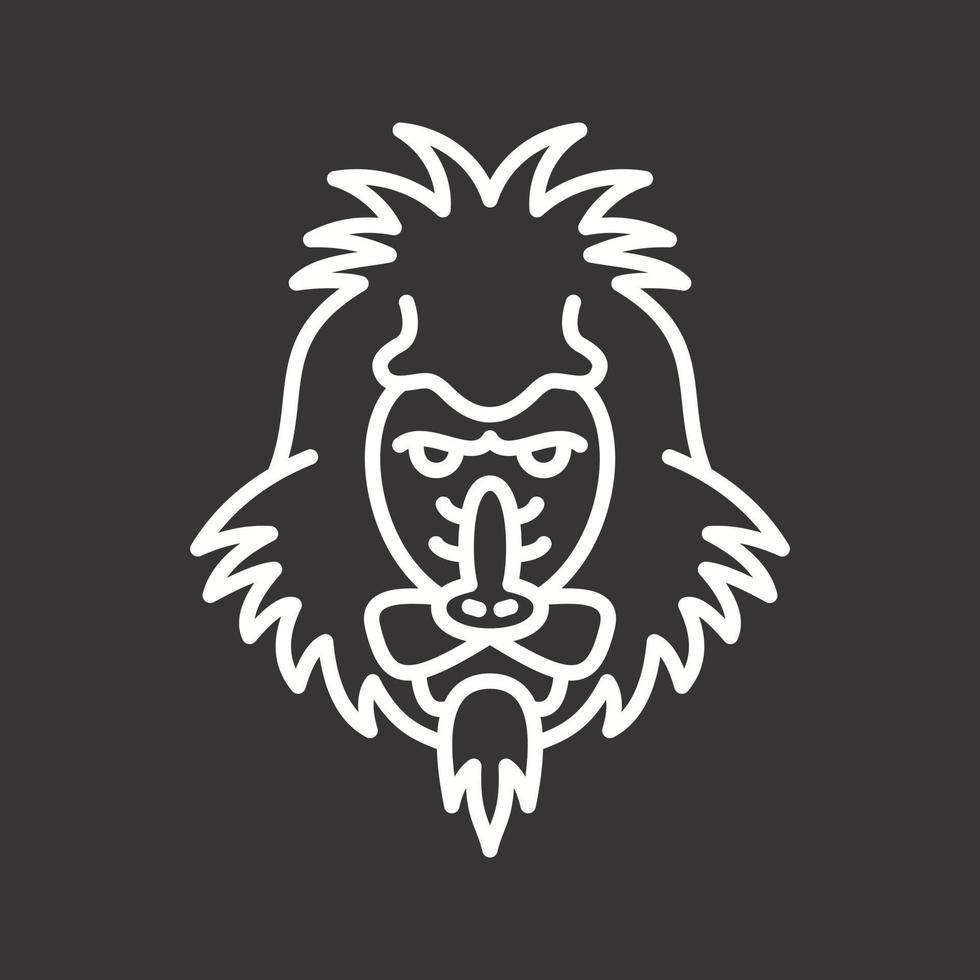 Mandrill Vector Icon