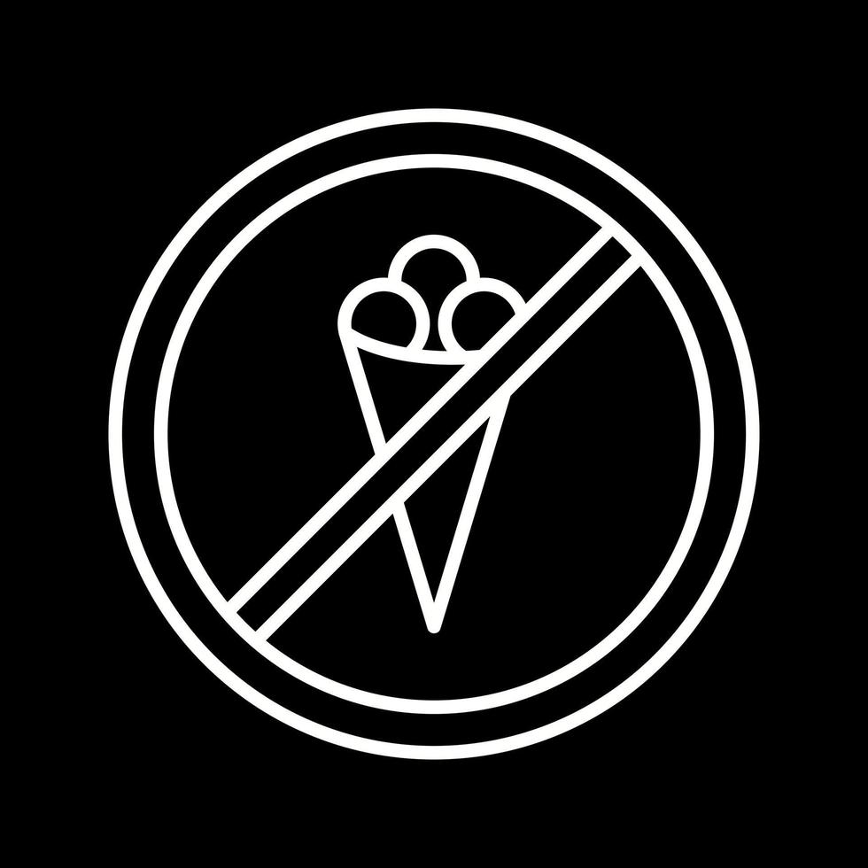 No Icecream Vector Icon
