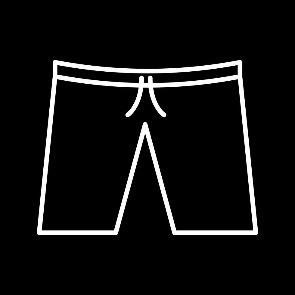 icono de vector de pantalones cortos