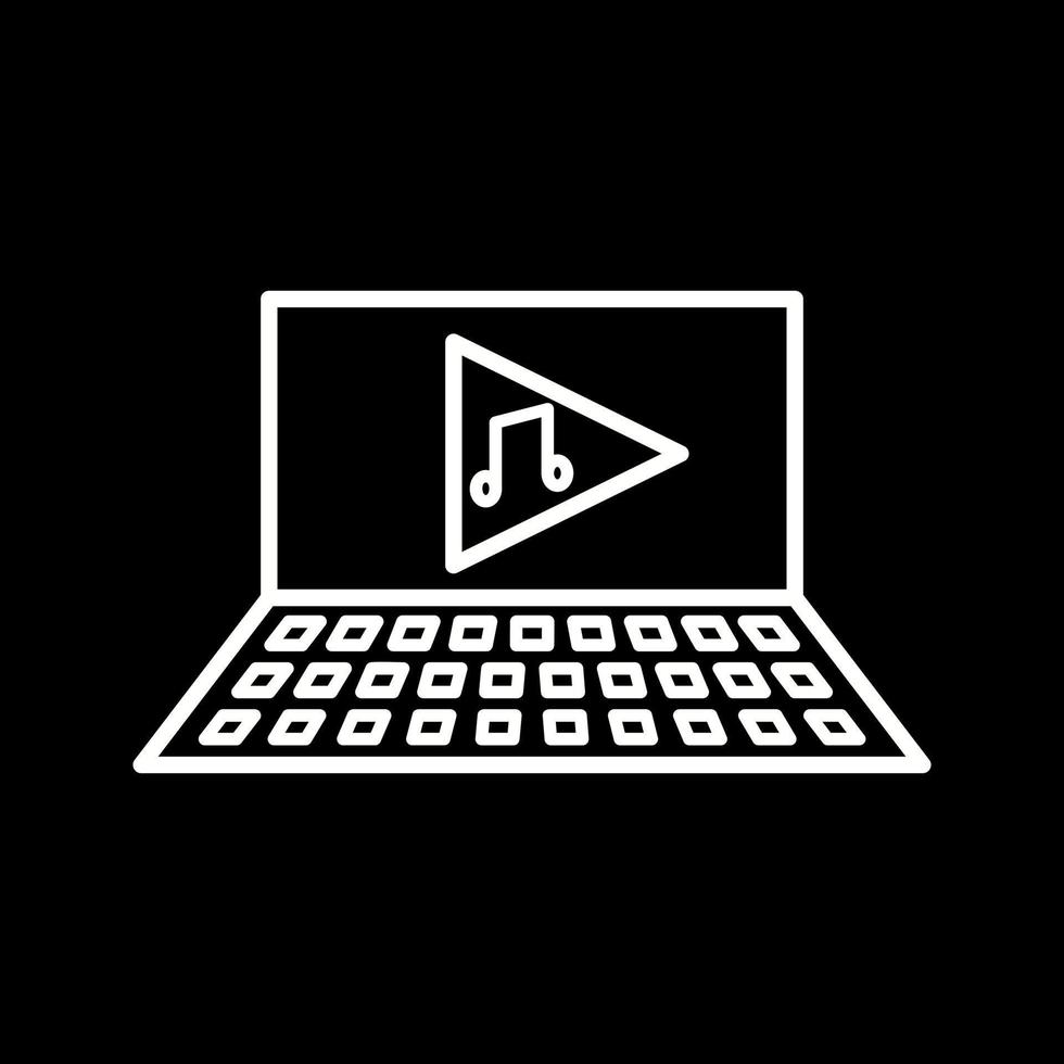 Unique Play Music Vector Icon