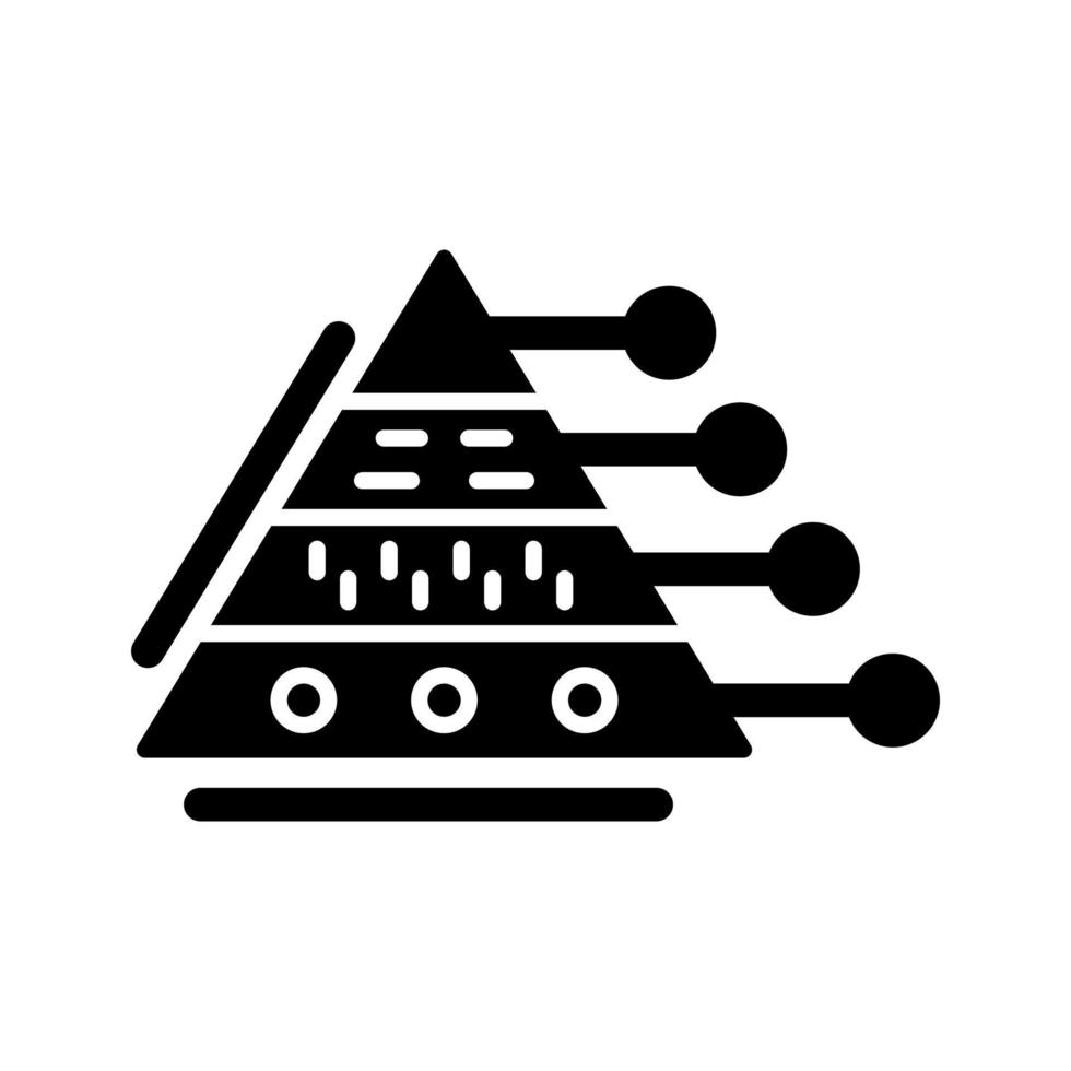 Pyramid Graph Vector Icon