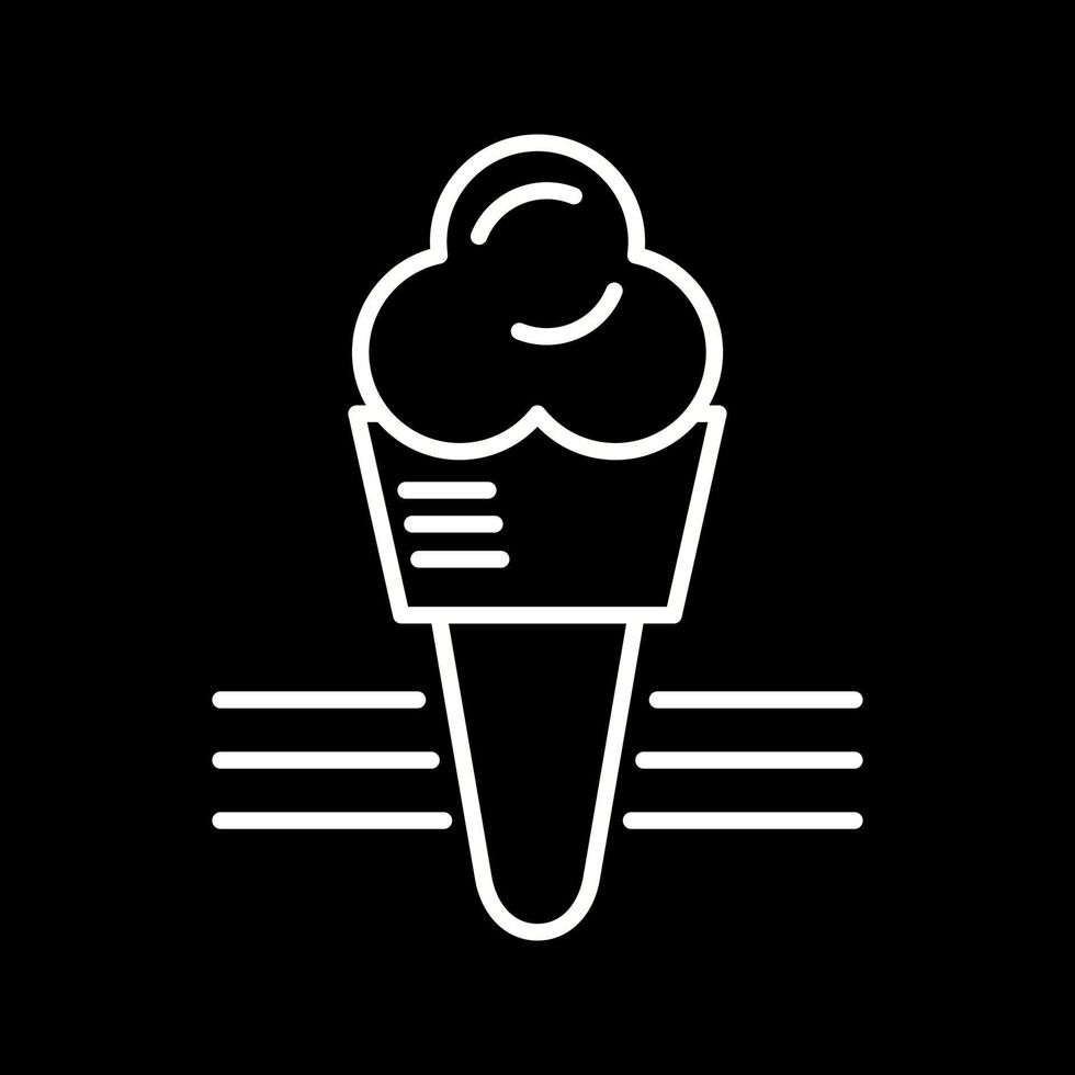 icono de vector de helado