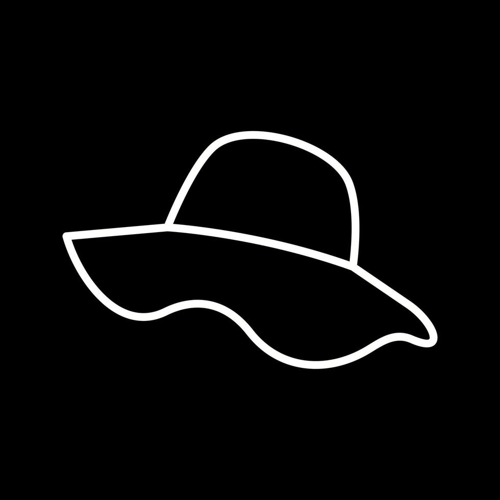 icono de vector de sombrero