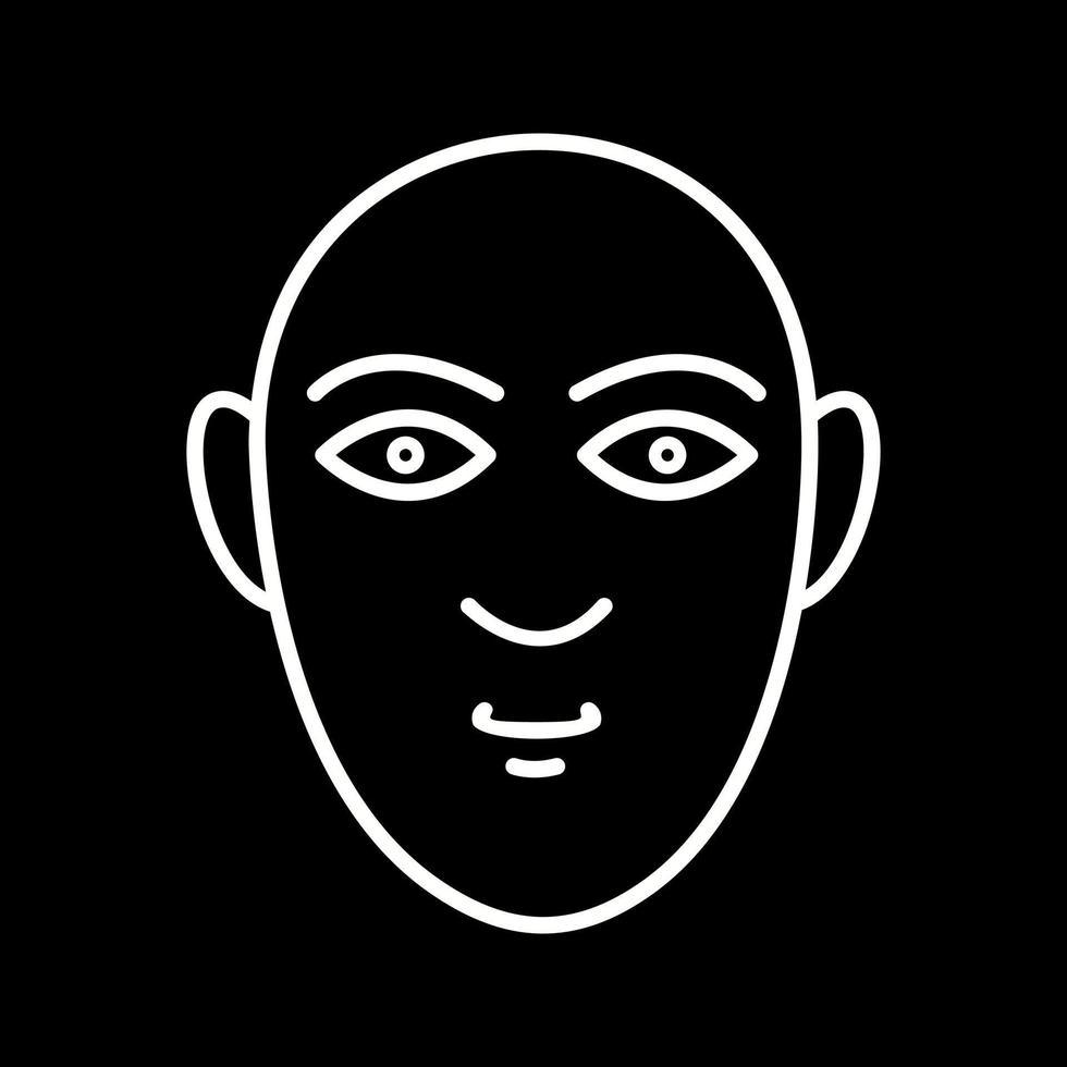 icono de vector de rostro humano