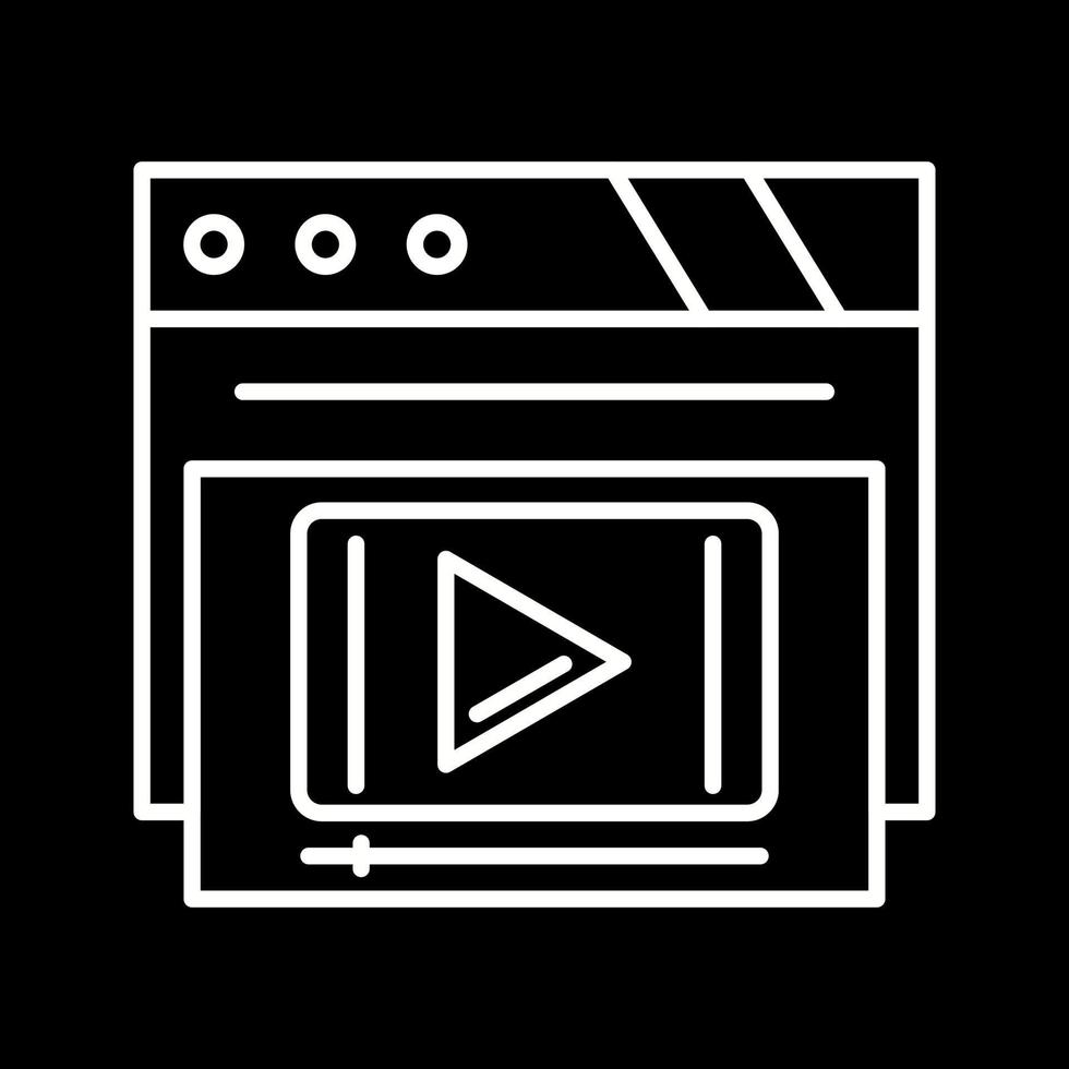 icono de vector de reproductor de video