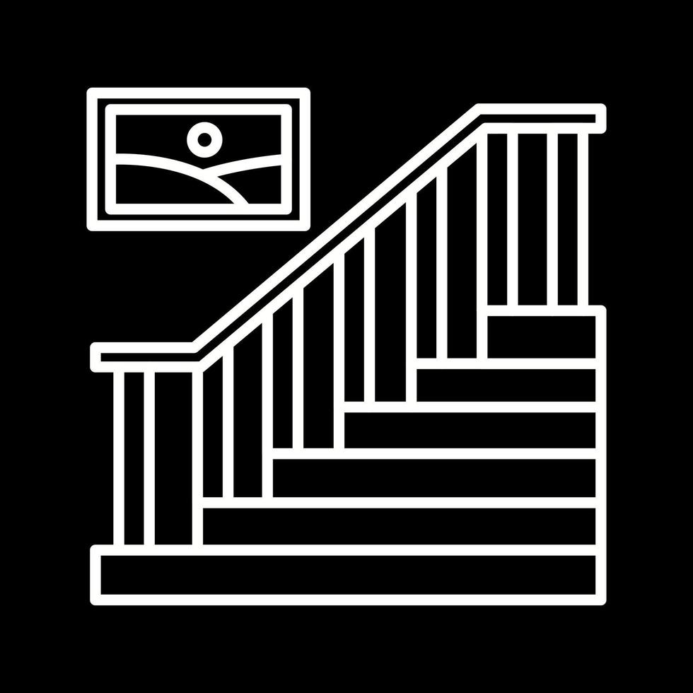 icono de vector de escalera