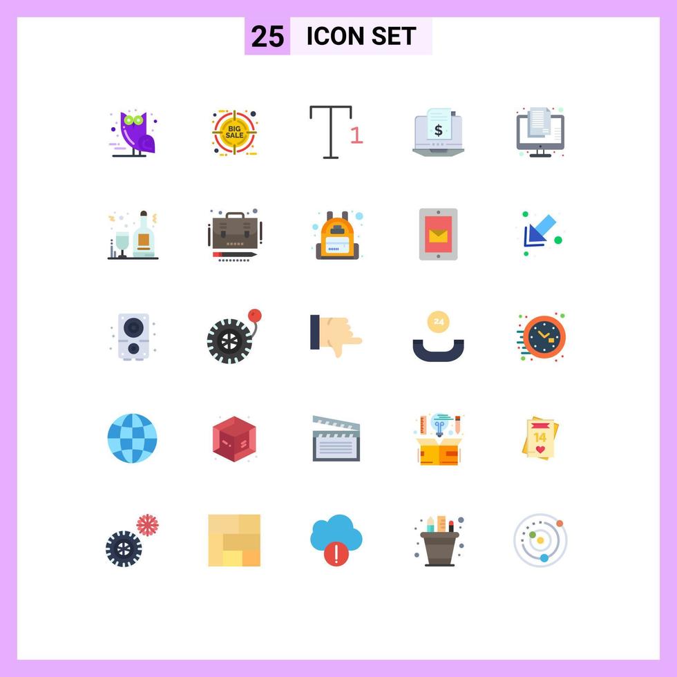 25 Universal Flat Colors Set for Web and Mobile Applications information confidential font classified subscription model Editable Vector Design Elements