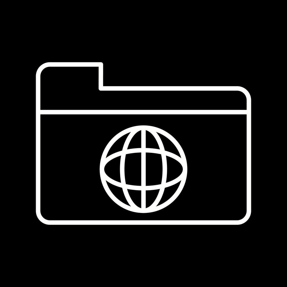 Unique Network Folder Vector Icon