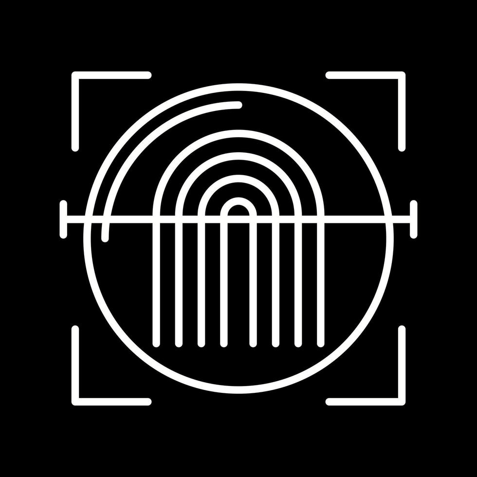 Fingerprint Scanner Vector Icon