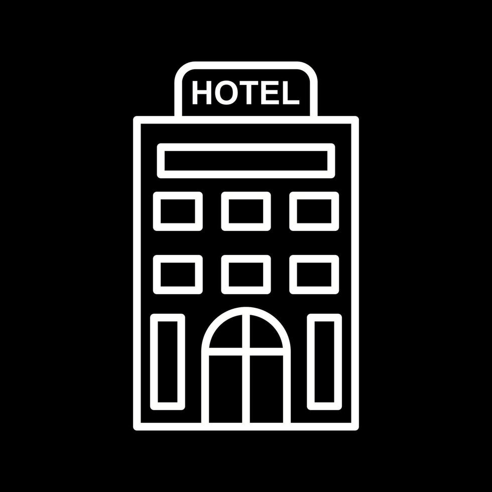 icono de vector de hotel