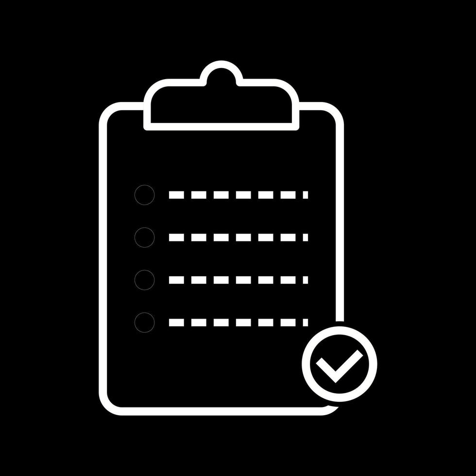 Unique Checklist Vector Icon