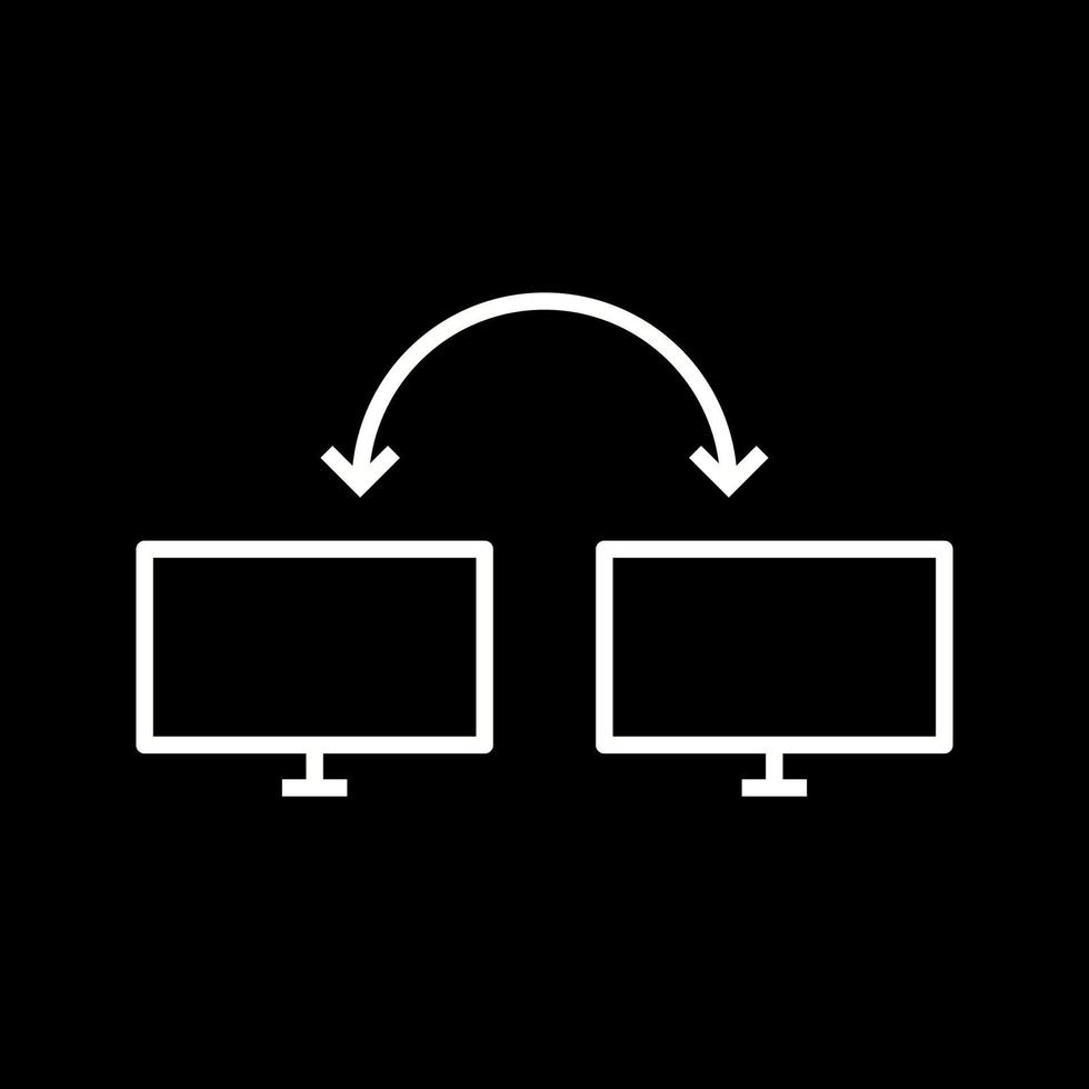 icono de vector de sistemas conectados únicos