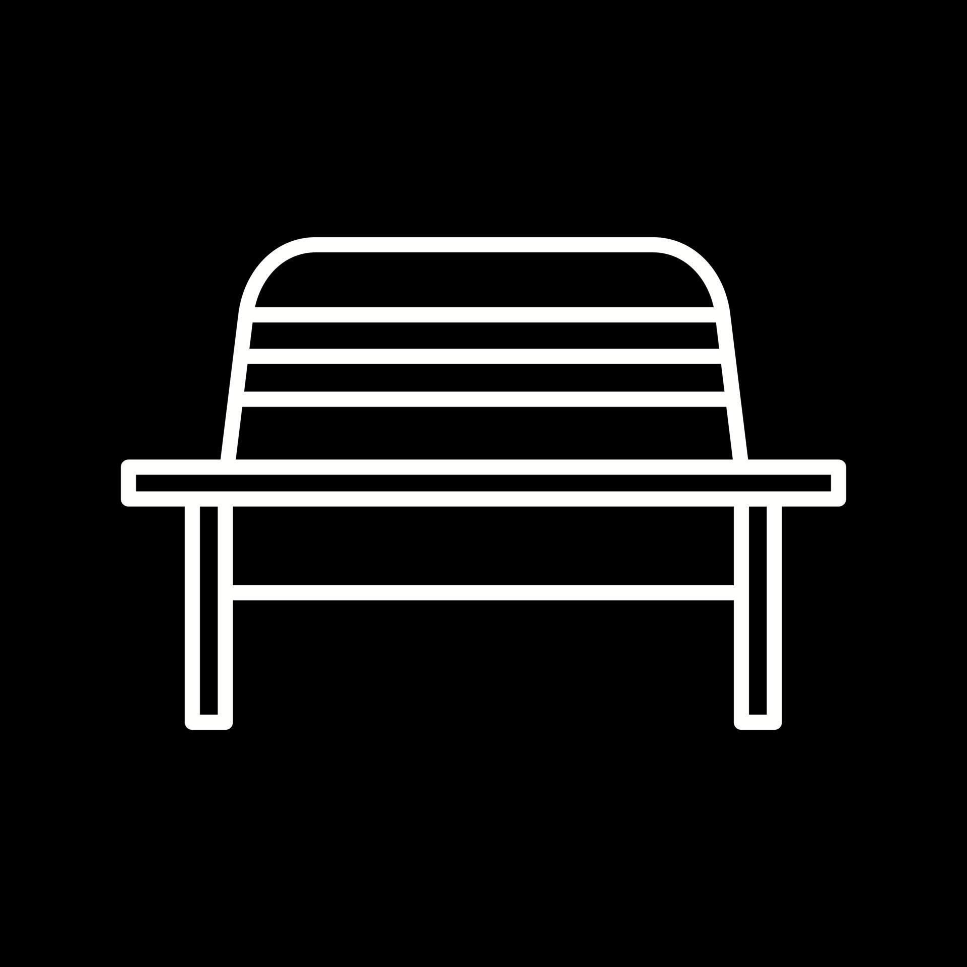 Garden Bench Vector Icon 14782787 Vector Art at Vecteezy