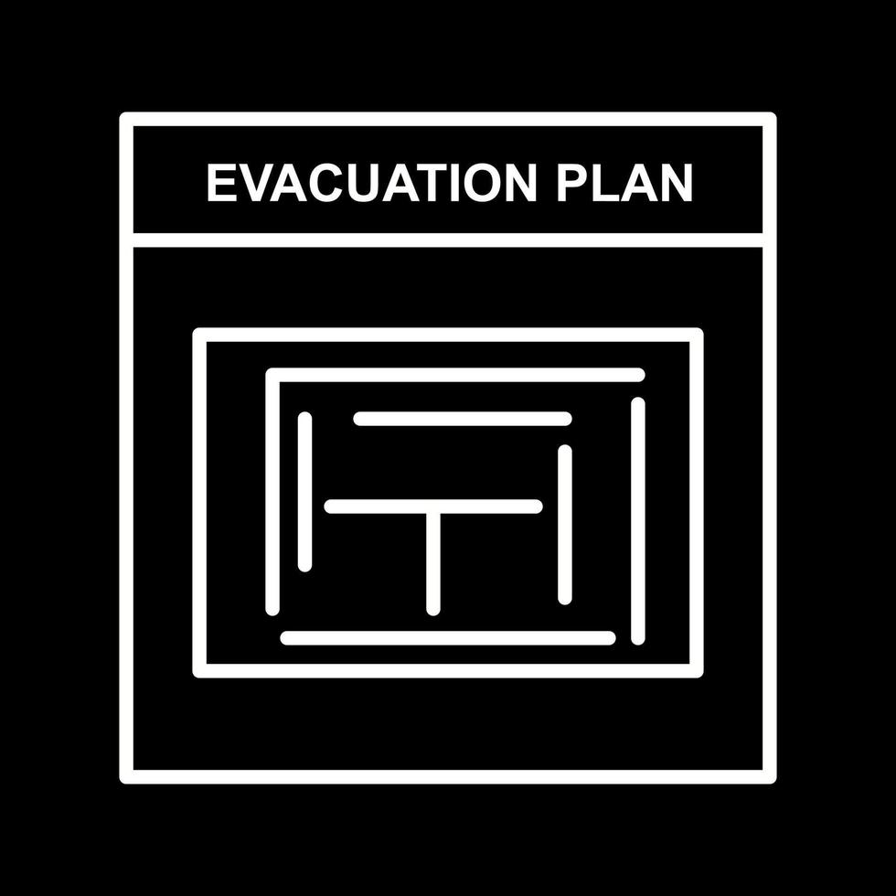 Evacuation Plan Vector Icon