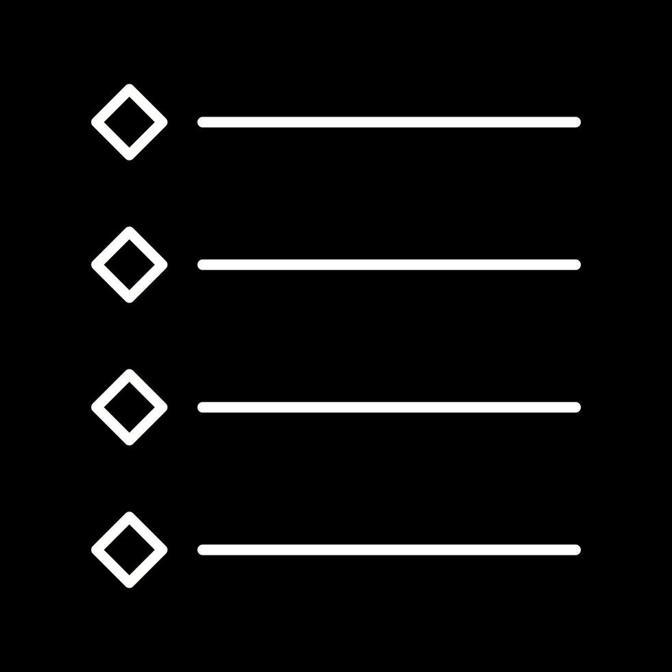 Unique Bulleted list Vector Icon