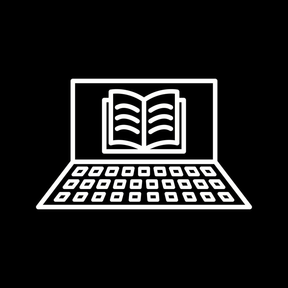 Unique Online Books Vector Icon