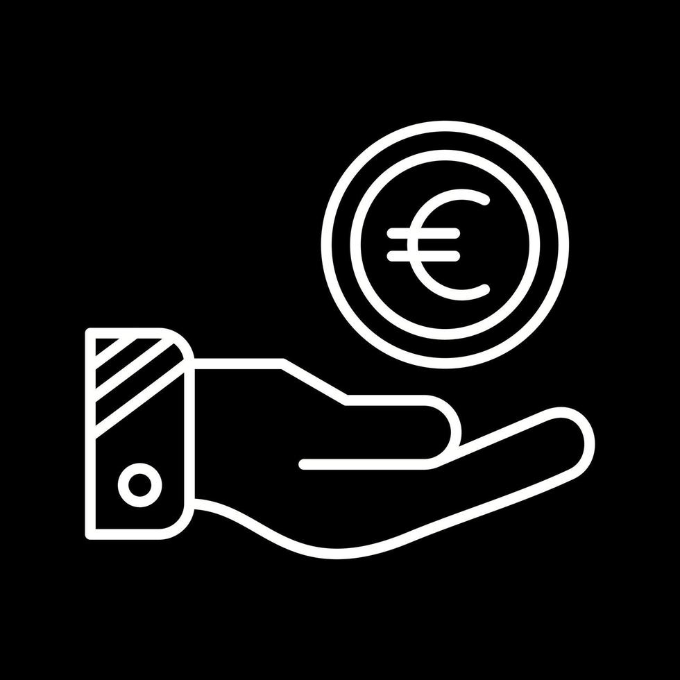 icono de vector de euro