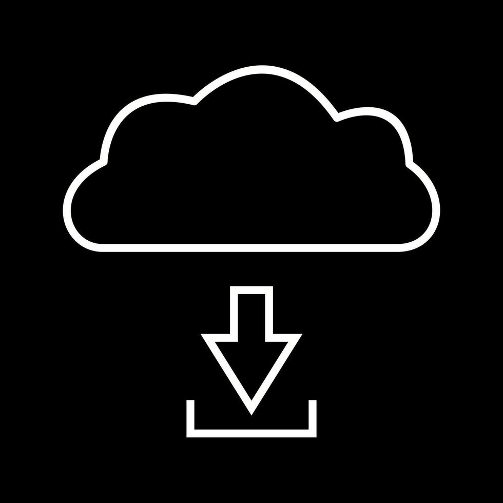 Unique Download from Cloud Vector Icon