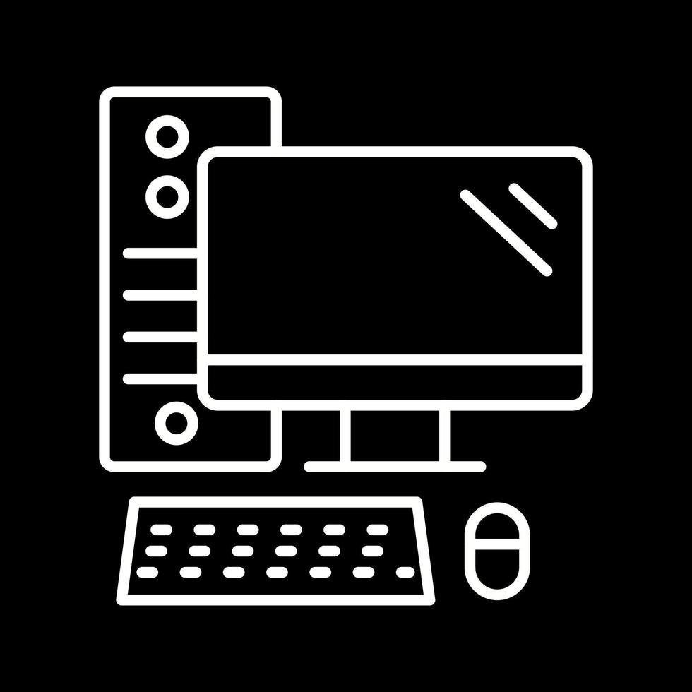 icono de vector de computadora