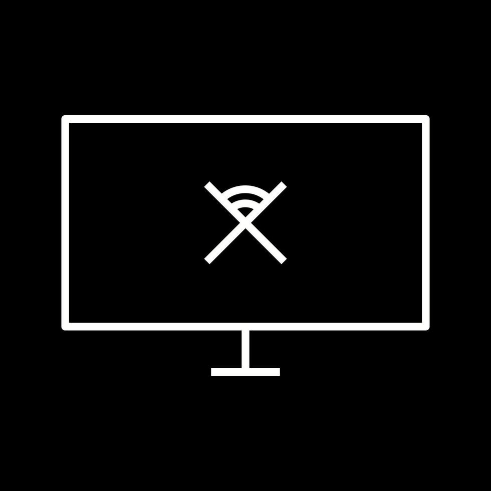 Unique Disconnected Network Vector Icon