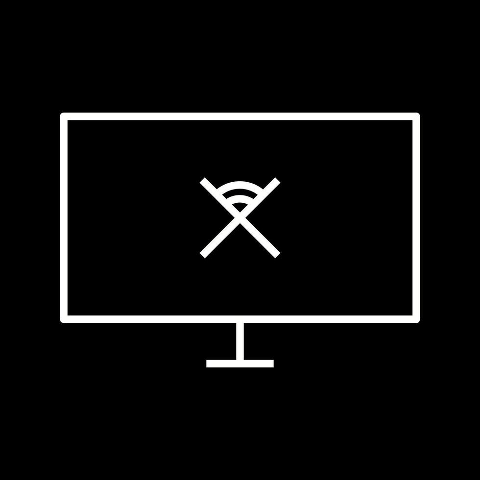 Unique Disconnected Network Vector Icon