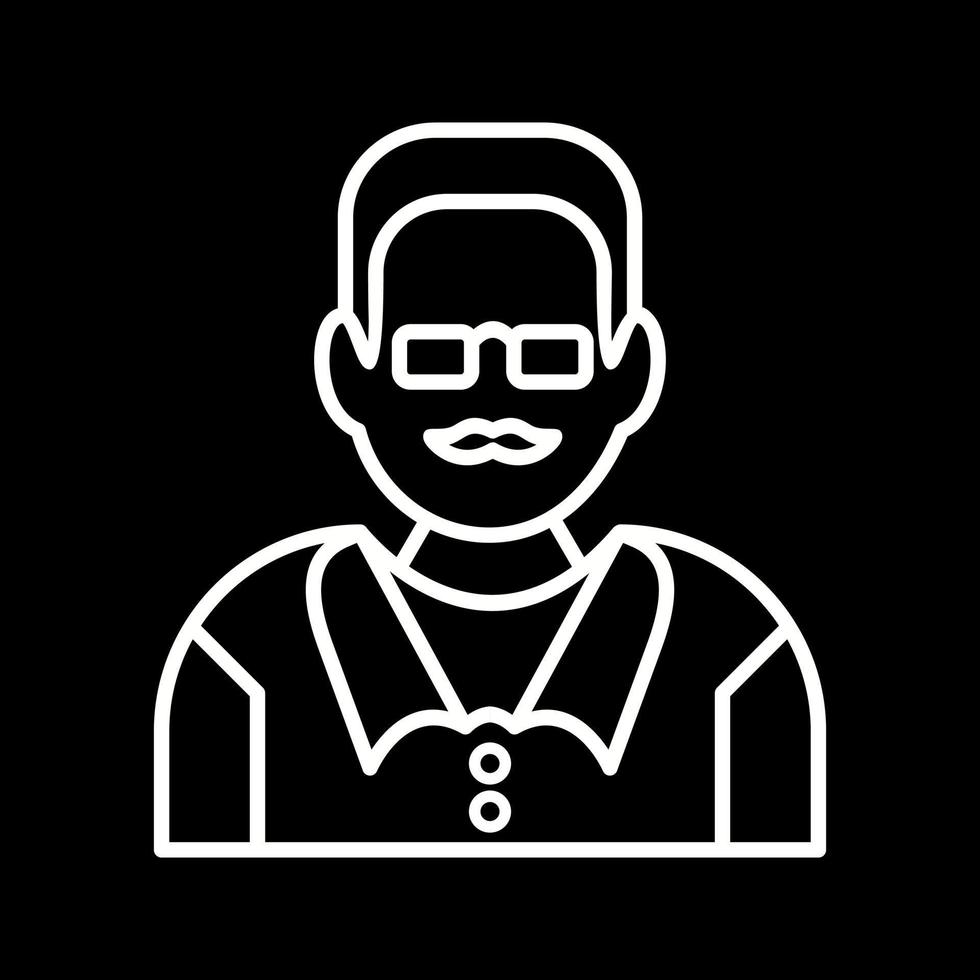 Unique Male Professor Vector Icon