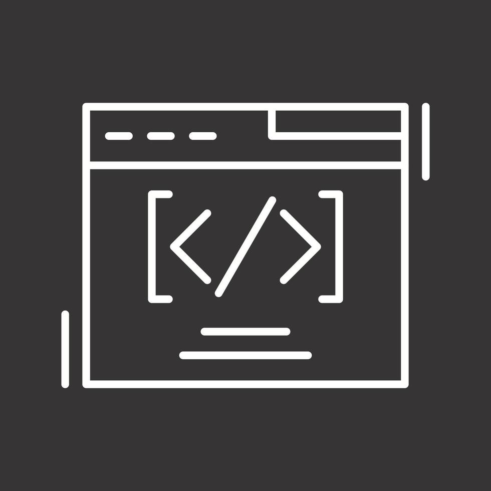 Web Coding Vector Icon