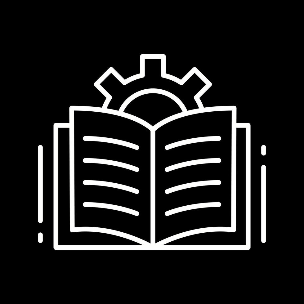 icono de vector de libro abierto