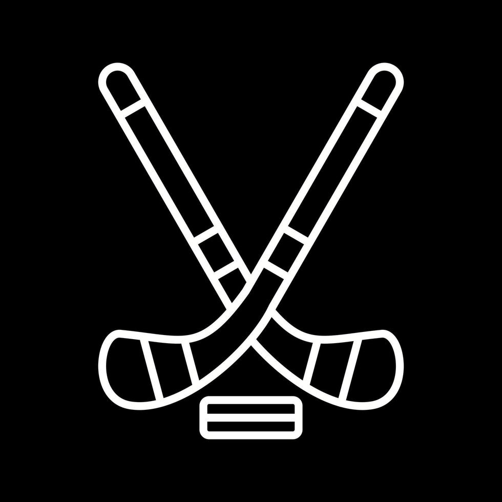 icono de vector de hockey sobre hielo