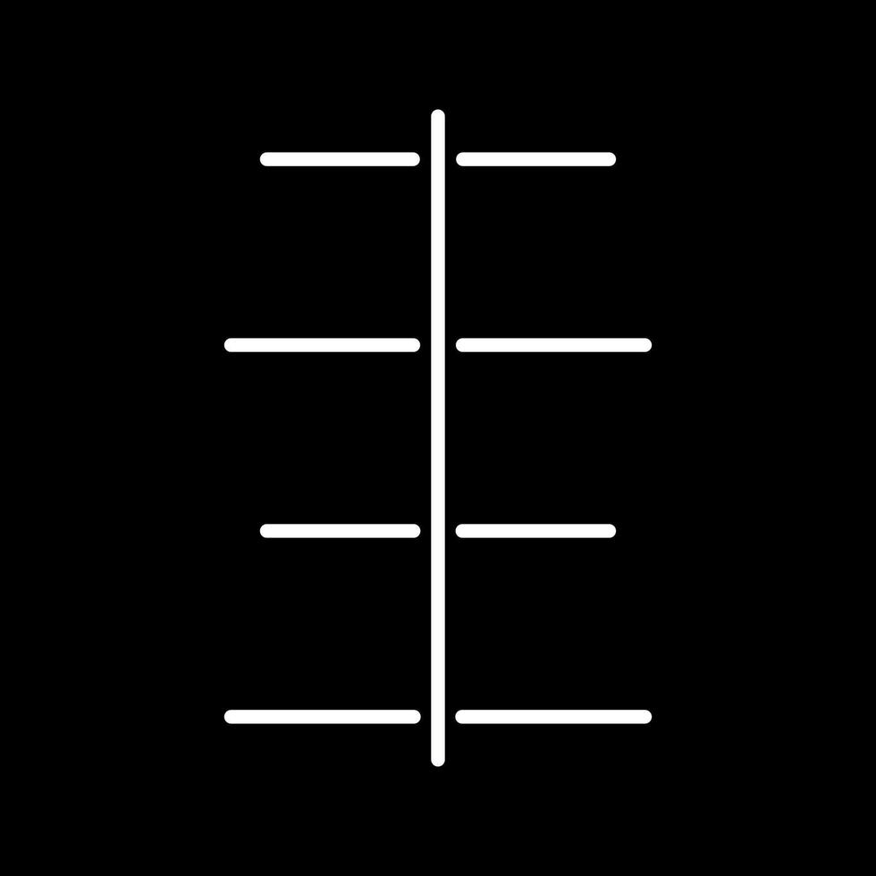 Unique Center Align Vector Icon