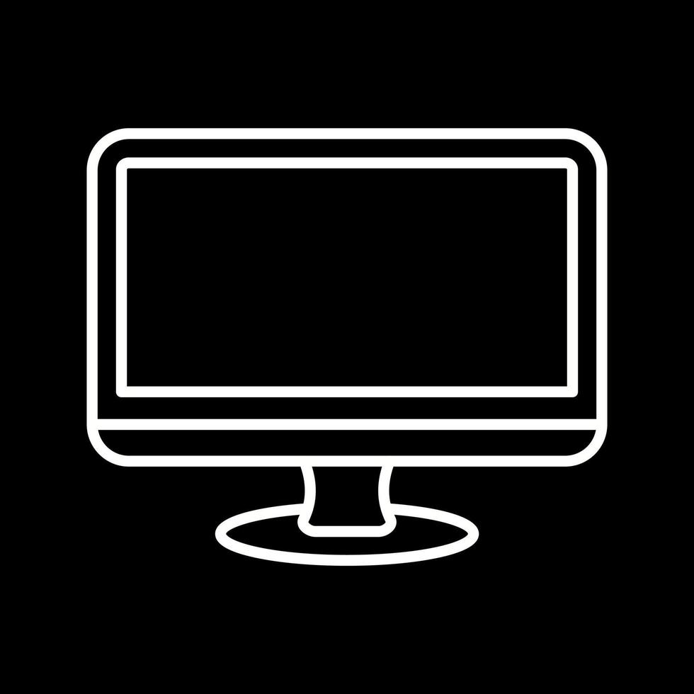 monitor de icono de vector